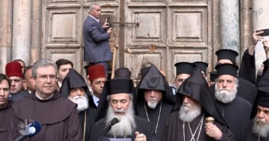 Cierran Basílica del Santo Sepulcro en protesta por actos de Israel