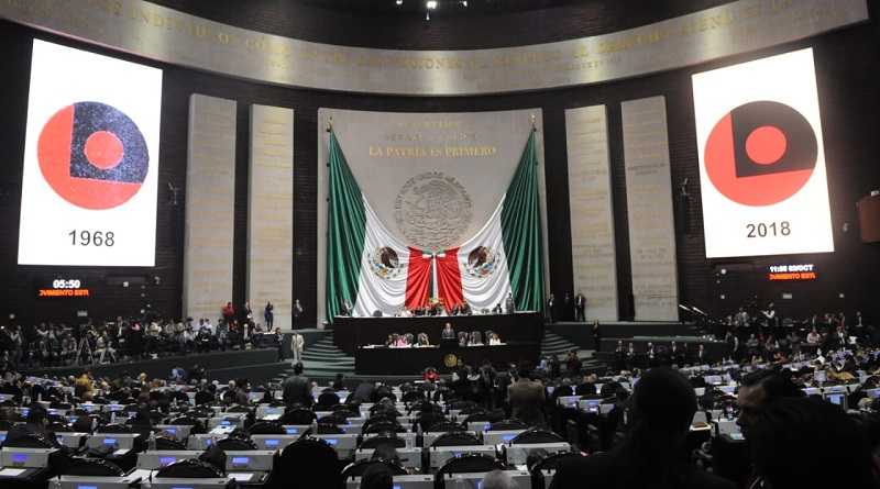 Conmemoran diputados el Movimiento Estudiantil del 68