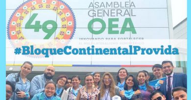 #BloqueContinentalProvida; 49 Asamblea General OEA 2019